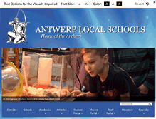Tablet Screenshot of antwerpschools.org